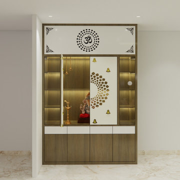Pooja Unit with CNC Door