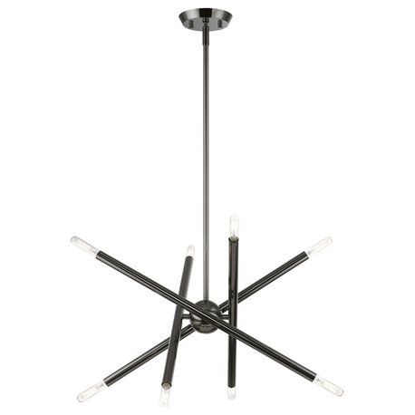 Soho 8 Light Black Chrome Chandelier