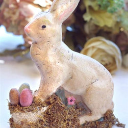 Bunny with Basket - Holiday Accents And Figurines