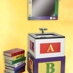 Child's Vibrant ABC  Bathroom Vanity - Bathroom Vanities And Sink Consoles