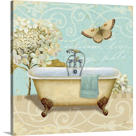 Light Breeze Bath I Wrapped Canvas Art Print, 30"x30"x1.5"