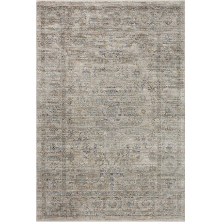 Jean Stoffer x Loloi Katherine Area Rug, Beige / Mist, 9'-6" X 13'-1"