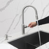 STYLISH Kitchen Sink Faucet Single Handle Pull Down Dual Mode Stainless Steel