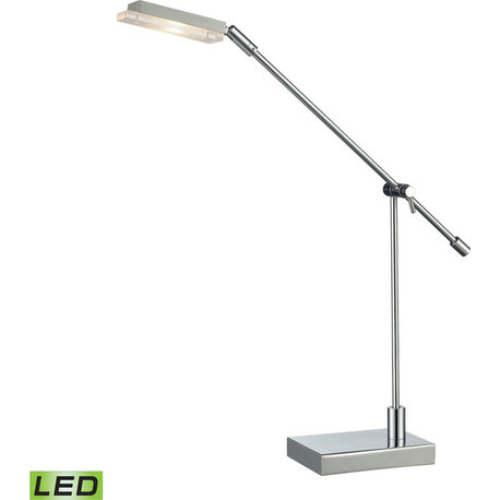 Bibliotheque Adjustable LED Desk Lamp - Polished Chrome