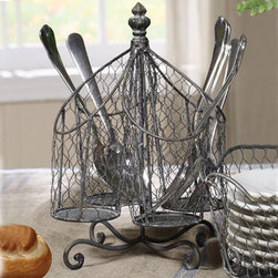 Chicken Wire Utensil Holder - Utensil Holders And Racks