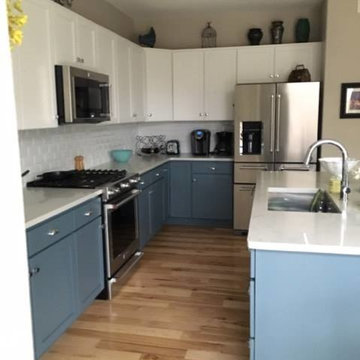 Blue Base White Uppers Kitchen - Fort Collins