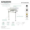 Kingston Brass KVPB30MA Templeton 30" Oval Marble Wall Mounted - Carrara Marble