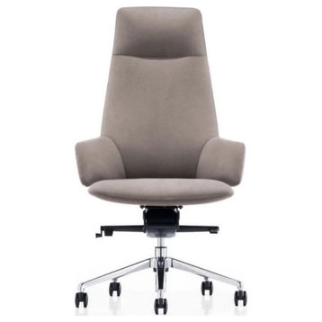 William Modern Gray High Back Executive Office Chair