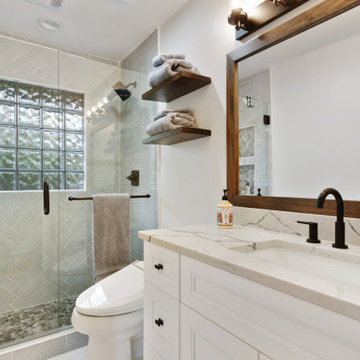 Spa-Inspired Bathroom with Glass Shower