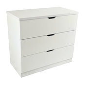 Smart Home Eltra K Series Drawers Chest Dresser, White, 3 Drawers