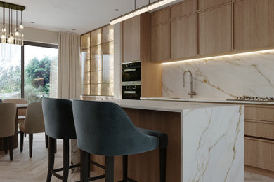 Inspiration for a contemporary kitchen in London.