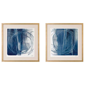 Glace' Blues Framed Art Print