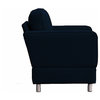 Raleigh Quick Assembly 'Chair and a Half' With Bonner Legs, Indigo
