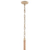 Zuo Modern Mica Ceiling Lamp Twine and Beige with Rust