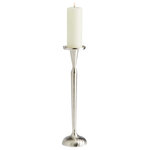 Cyan - Cyan Small Reveri Candleholder 10201, Nickel - This Small Reveri Candleholder from Cyan has a finish of Nickel and fits in well with any Transitional style decor.