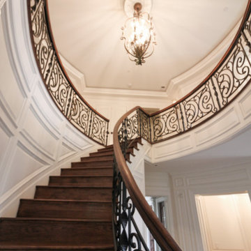Project #74 | Circular Staircase with Hand-Forged Metal Panels