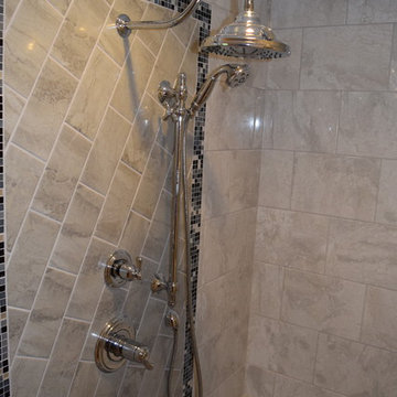 Walk in Tub and Custom Shower in Master Bath Remodel
