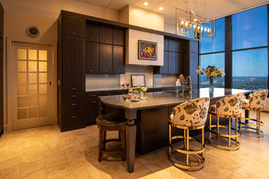 Transitional kitchen photo in Omaha