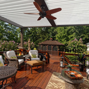 Oil Rubbed Bronze Equinox Adjustable Louvered Roof, Deck, and Patio