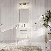 30'' Bathroom Vanity with Top Sink, Modern Bathroom – Home