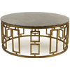 Coffee Table Cocktail ADELISE Brass