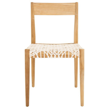 Rufus Dining Chair Set of 2 White / Natural