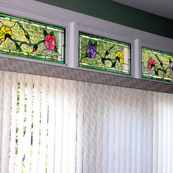 Floral Oakhill - Stained Glass Panels