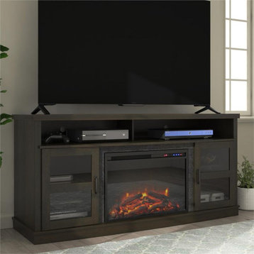 Ameriwood Home Ayden Park Fireplace TV Stand up to 65" in Espresso