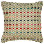 LR Home - Vibrant Geometric Throw Pillow - Designed to thrill, our pillow collection will add intricate mastery and eye pleasing designs to any room. With calming colors but a great design, this pillow is ready to be taken home and added to a variety of different collections. Snuggle up and lay soundly knowing this piece fits your comfort and style needs. Change up your traditional style and add this unique piece to your collection. Handcrafted with the customer in mind, there is no compromise of comfort and style with the pillow line we create.