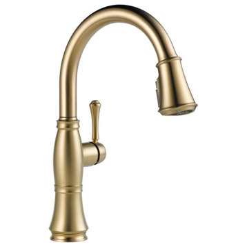 Delta 9197-DST Cassidy Pull-Down Kitchen Faucet - Lumicoat Champagne Bronze