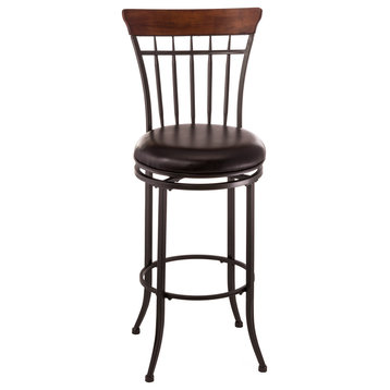 Hillsdale Cameron Swivel Vertical Spindle Counter Height Stool