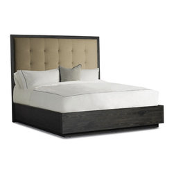 Brownstone Furniture Palmer Mink King Upholstered Bed - Panel Beds