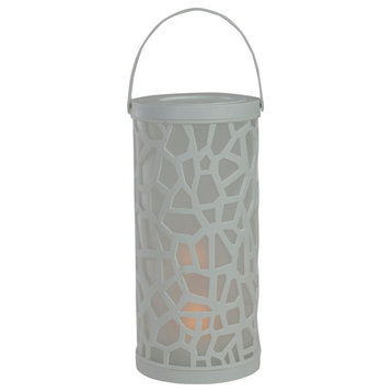9" Battery Operated Faux Flame LED Tabletop Lantern