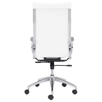 Devin High Back Office Chair, White