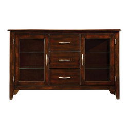 Chace Dark Ash Dining Server - Buffets And Sideboards