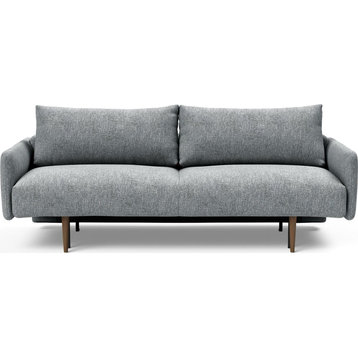Frode Styletto Sofa Bed Upholstered Arms - Twist Granite