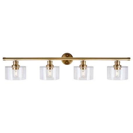 4-Light Bath Vanity Light, Soft Gold