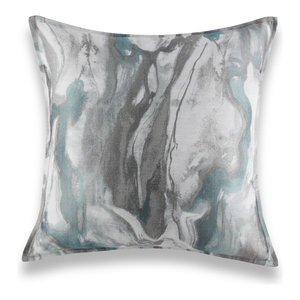 The Pillow Collection Paksane Floral Pillow Pumice