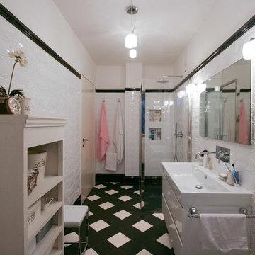 Bagno bianco e nero CM
