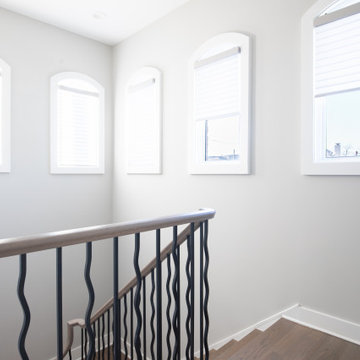 Sonnette™ Cellular Roller Shades Half-Opened