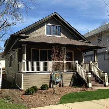 Oak Park Bungalow Renovation Front View from Street