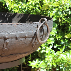 Fire Pits or Water Bowls. Genuine Old Indian Kadhai or Cooking Pot - Fire Pits