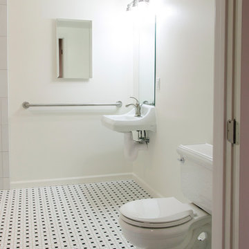 ADA Compliant Bathroom With Wheelchair Accessible Shower