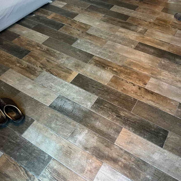 Post Installation Clean of Wood Effect Porcelain Tiles in Stoneygate Leicester