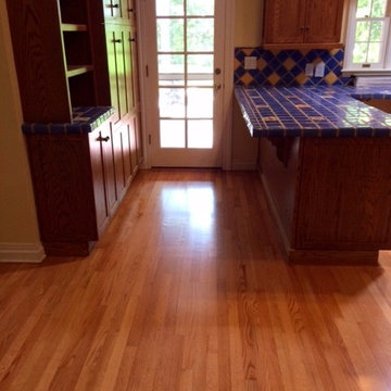 Sand and Finish Red Oak Floors Semi-Gloss