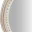 Bow Detail Flat Oval Wall Mirror, White, 25x29 cm