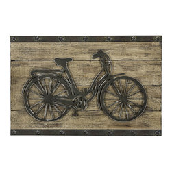 Brixton 40666 Wall Hanging Bicycle Metal Wall Art - Metal Wall Art