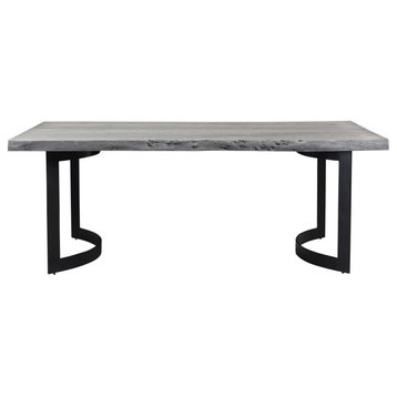 Bent Dining Table Extra Small Weathered Gray