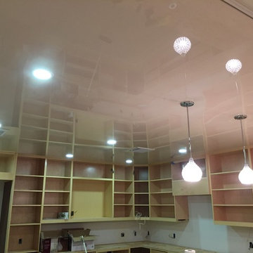 stretch ceiling in the kitchen