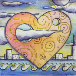 "Heart Over Miami" - Drawings And Illustrations